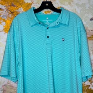 Southern Shirt Men's Striped Polo - Teal XL